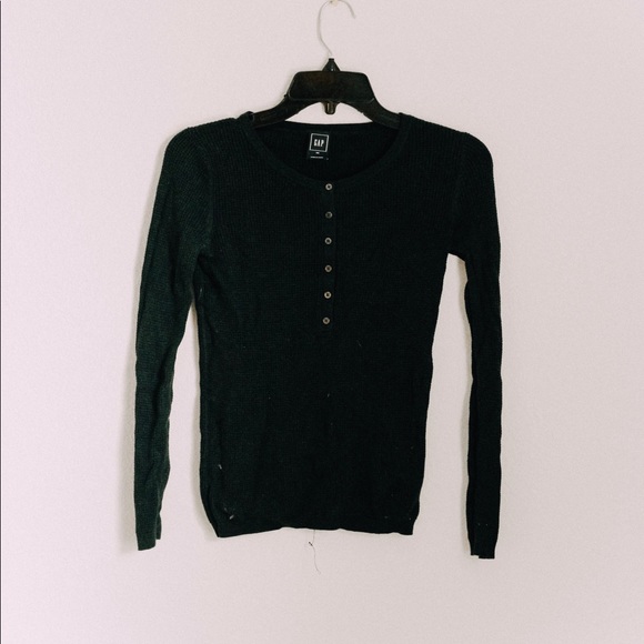 Slim-fitting baby blue button down sweater - Picture 2 of 4